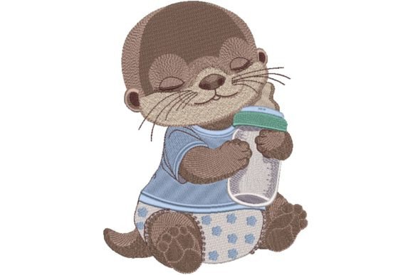 Review: Baby Otter with Bottle of Milk for Boutique Apparel