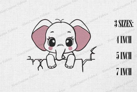 Review: Cute Elephant Peeking from Wall Design