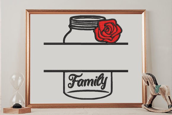 Reviewing the Floral Family Jar Split Text Frame