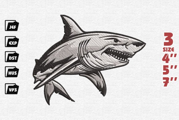 Shark Mascot: A Whimsical Embroidery Review
